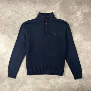 [142] Vintage Polo Ralph Lauren Sweater Knitted 1/4
Buttons M Size